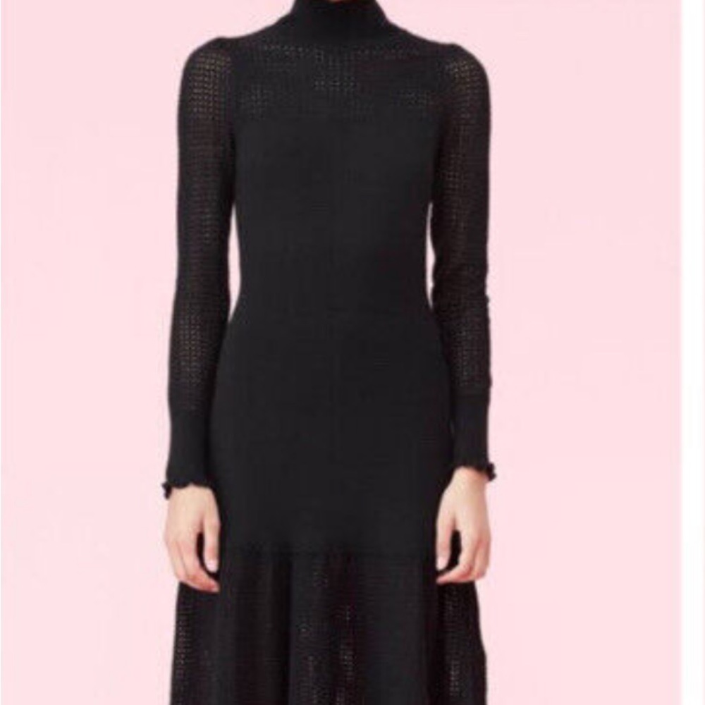 Rebecca Taylor La Vie Elegant Black Knit Dress